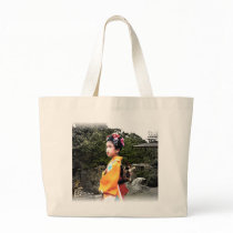 Girl in Kimono Bag
