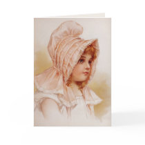 Girl in Pink Bonnet cards
