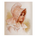 Girl in Pink Bonnet posters by Memory_Lane Girl in Pink Bonnet posters