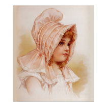 Girl in Pink Bonnet posters