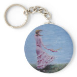 Girl In Pink Keychain ArtByLasal