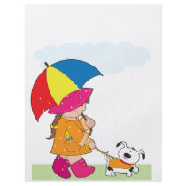 Girl in Rain flyers by mariabellimages Girl in Rain flyers
