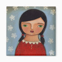 Girl in Red magnets by adrisart Girl in Red magnets