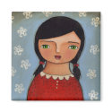 Girl in Red magnets by adrisart Girl in Red magnets
