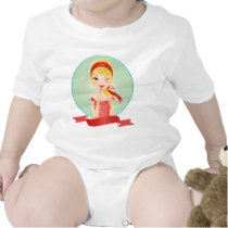 Girl in red t-shirts