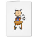 Girl In School Stick Figure Card by stick_figures Girl In School Stick Figure Card