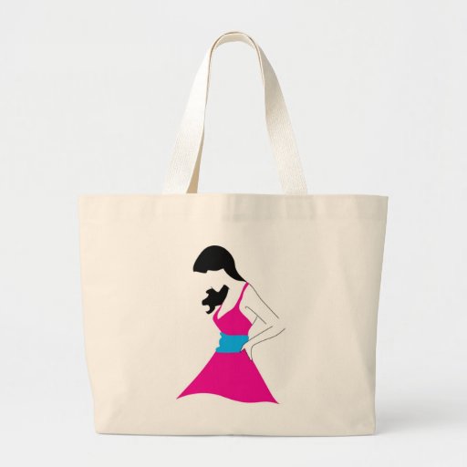 Girl In Sundress Canvas Bag