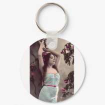 *Girl in the Garden* Vintage keychains