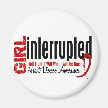 Girl Interrupted 1 Heart Disease Refrigerator Magnets