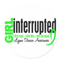 Girl Interrupted 1 Lyme Disease Sticker