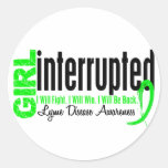 Girl Interrupted 1 Lyme Disease Sticker