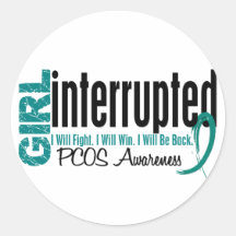 Girl Interrupted 1 PCOS Stickers
