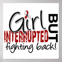 Girl Interrupted 2 Head and Neck Cancer Print