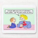 Girl is too busy to get married now. mouse pads