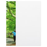 Girl Jogging With Dog letterhead