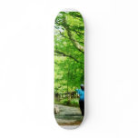 Girl Jogging With Dog Skate Deck
