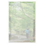 Girl Jogging With Dog stationery