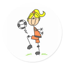 Girl Juggling Soccer Ball Sticker by stick_figures Girl Juggling Soccer Ball Sticker
