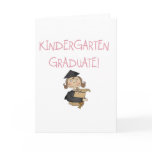 Girl Kindergarten Graduate Tshirts and Gifts Greeting Cards
