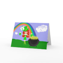 Girl Leprechaun 2 cards
