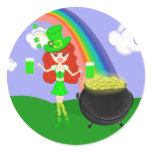 Girl Leprechaun 2 stickers