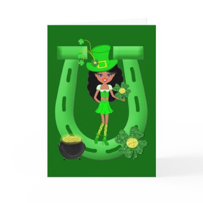 Girl Leprechaun 3 Cards by KirstenEdwards