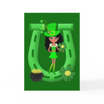 Girl Leprechaun 3 cards