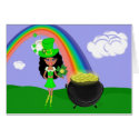 Girl Leprechaun 3 cards