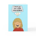 Girl Lost Tooth Teeth Growing Up Paper Card