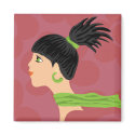 girl magnets by VioDeSign girl magnets