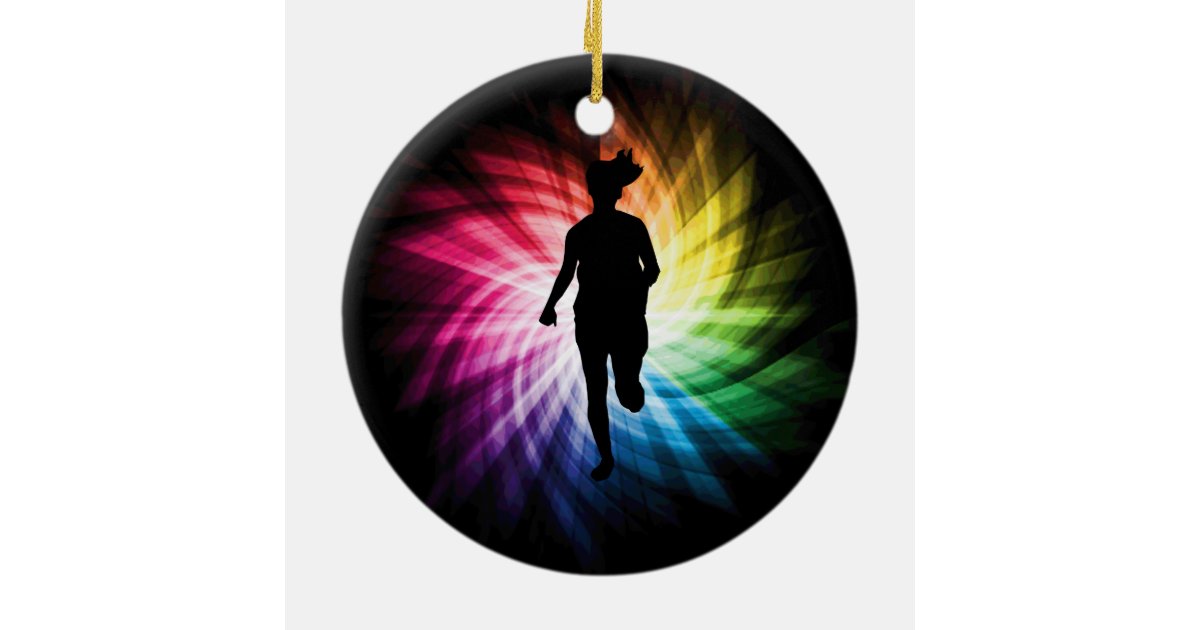 Girl Marathon Runner Ceramic Ornament Zazzle