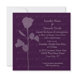 Girl Meets Girl invitation