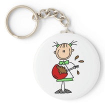 Girl Mixing Batter T-shirts and Gifts Keychains