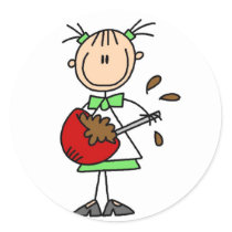 Girl Mixing Batter T-shirts and Gifts Sticker