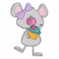 girl mouse with cupcake photo sculptures by animalmadness girl mouse with cupcake photo sculptures
