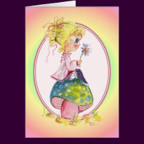 GIRL & MUSHROOM by SHARON SHARPE cards