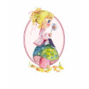 GIRL & MUSHROOM by SHARON SHARPE t-shirts