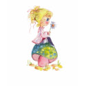 GIRL & MUSHROOM by SHARON SHARPE t-shirts