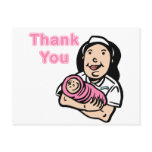 girl nurse thank you postcard
