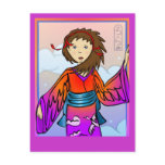 Girl of Cranes Postcard