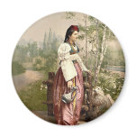Girl of Sarajevo, Bosnia, Austro-Hungary classic P magnets