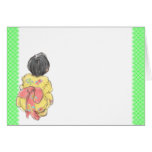 Girl of the Japanese bathrobe cards
