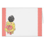 Girl of the Japanese bathrobe cards