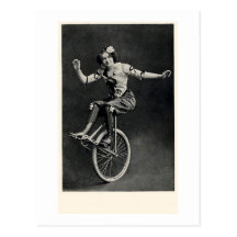 Girl on a Unicycle Postcards