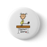 Girl on Balance Beam Buttons