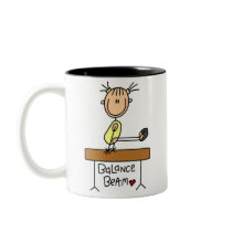 Girl on Balance Beam Mugs