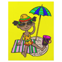 Girl On Beach Full Color Flyer