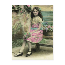 Girl on Bench postcards by beverlytazangel Girl on Bench postcards