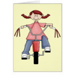 Girl On Bike Card