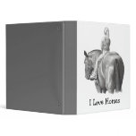 GIRL ON HORSE: PENCIL ART BINDER